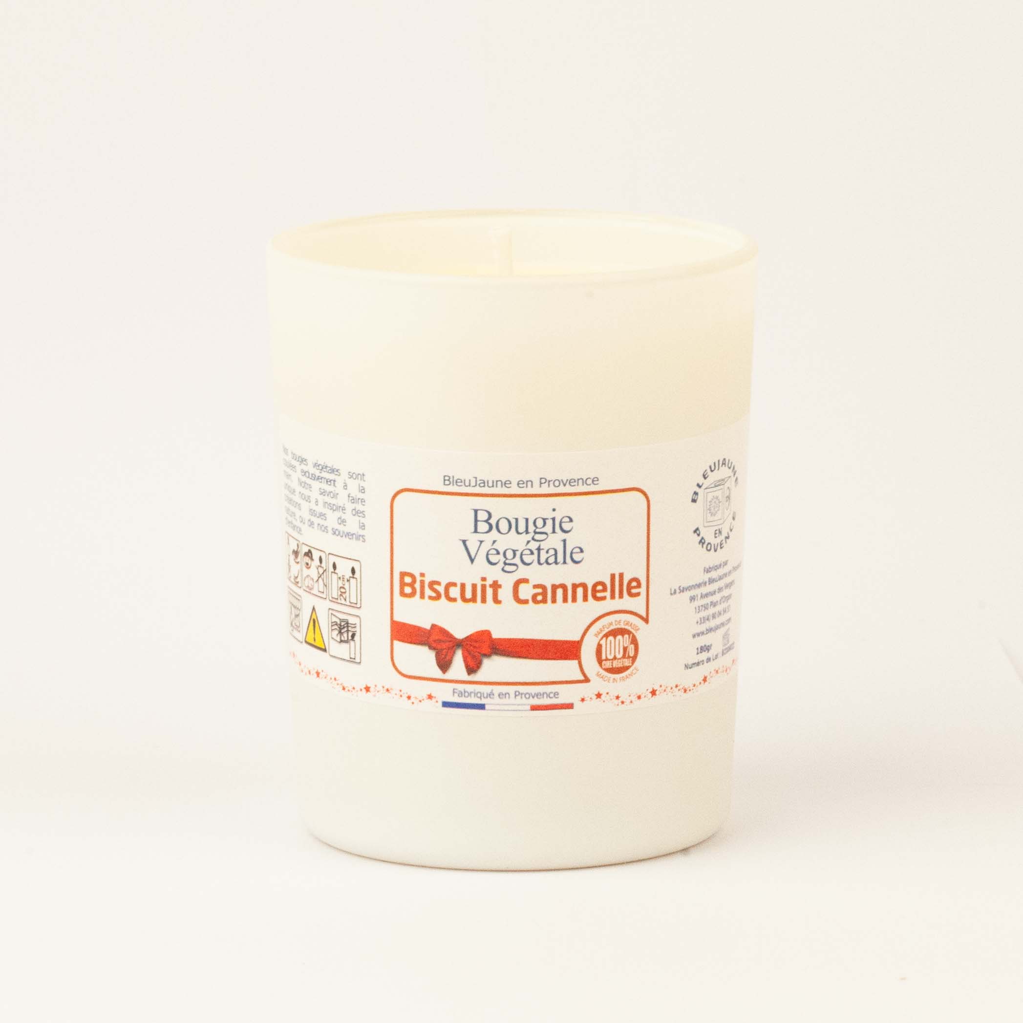 BOUGIE BISCUIT CANNELLE 100% VÉGÉTALE 180GR